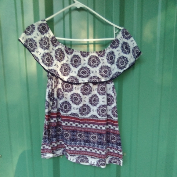 Women's Peasant Top Size Large Bohemian Boho - Picture 1 of 2